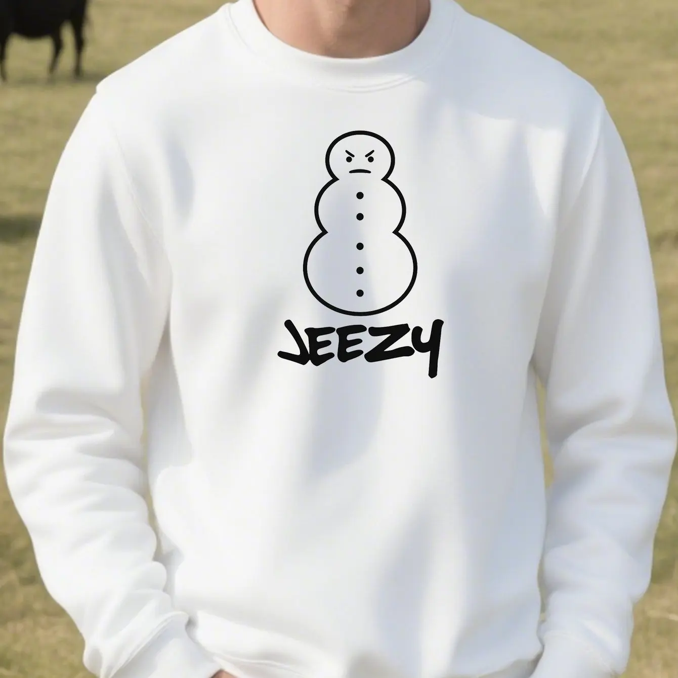 

Snowman Graphic Printing Autumn and Winter Men's and Women's Sweatshirts Casual Loose Outdoor Street Sports Training Brand