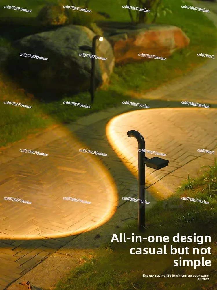 Courtyard Villa Garden Lawn Landscaping Atmosphere Aisle Decorative Landscape Light