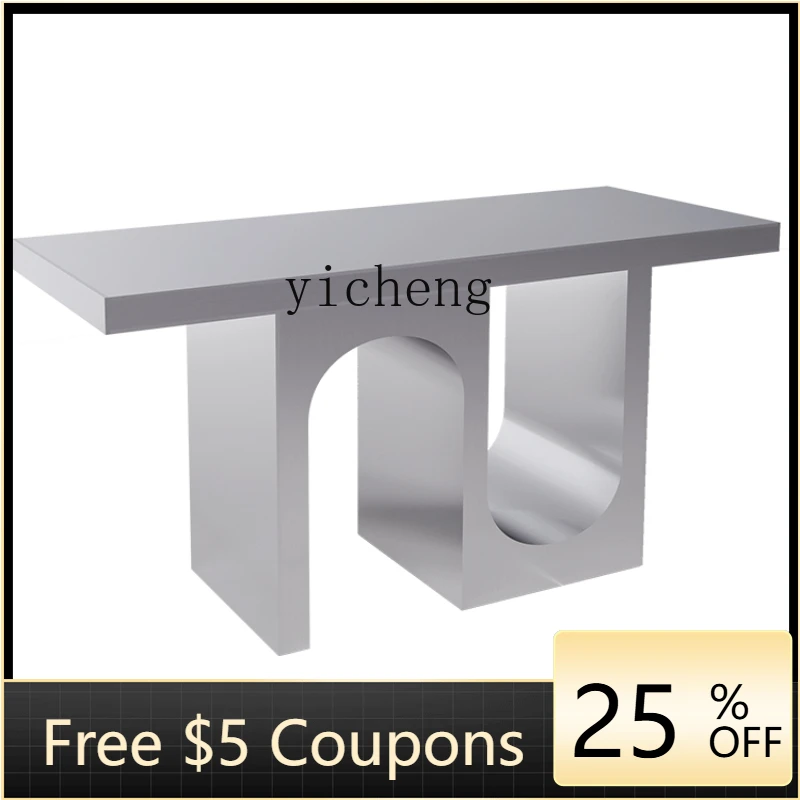 

Zc Zhongdao Platform Running Table Stainless Steel Shoe Bag Display Table Placed in the Middle of Shoe Store