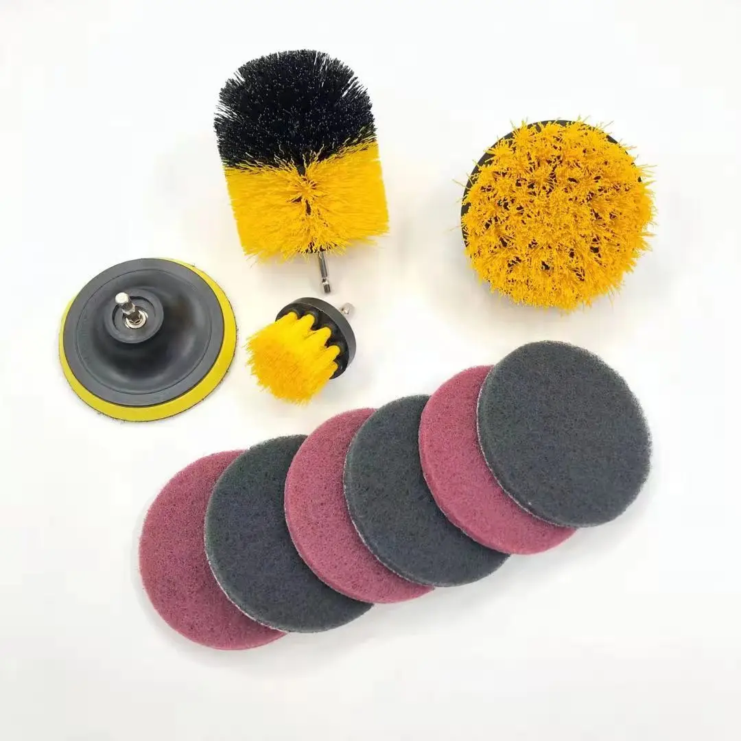 Escova Zhenda Power Scrubber para lavagem automática do carro, Power DrillBrush, 10 Pack