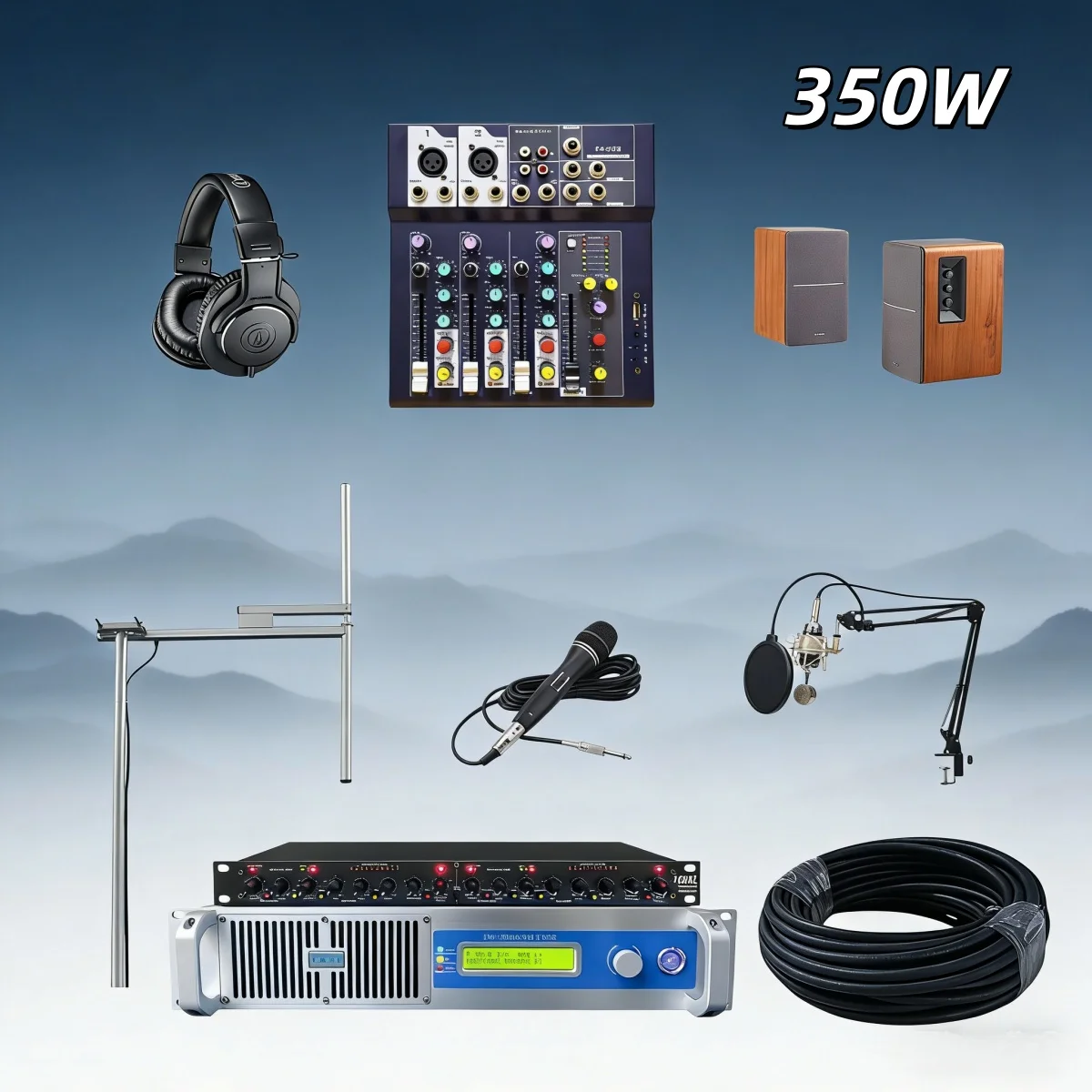 

Комплексная система FM-трансмиттера Community YXHT-1, 350 Вт, для вещания на территории завода, полный комплект, готов к использованию в горнодобывающей промышленности