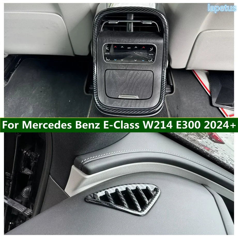 Cadre d'aération de climatisation de siège arrière de voiture, garniture de couverture, panneau Prada, sortie d'air, adapté pour Mercedes Benz Classe E W214, E300, 2024, 2025