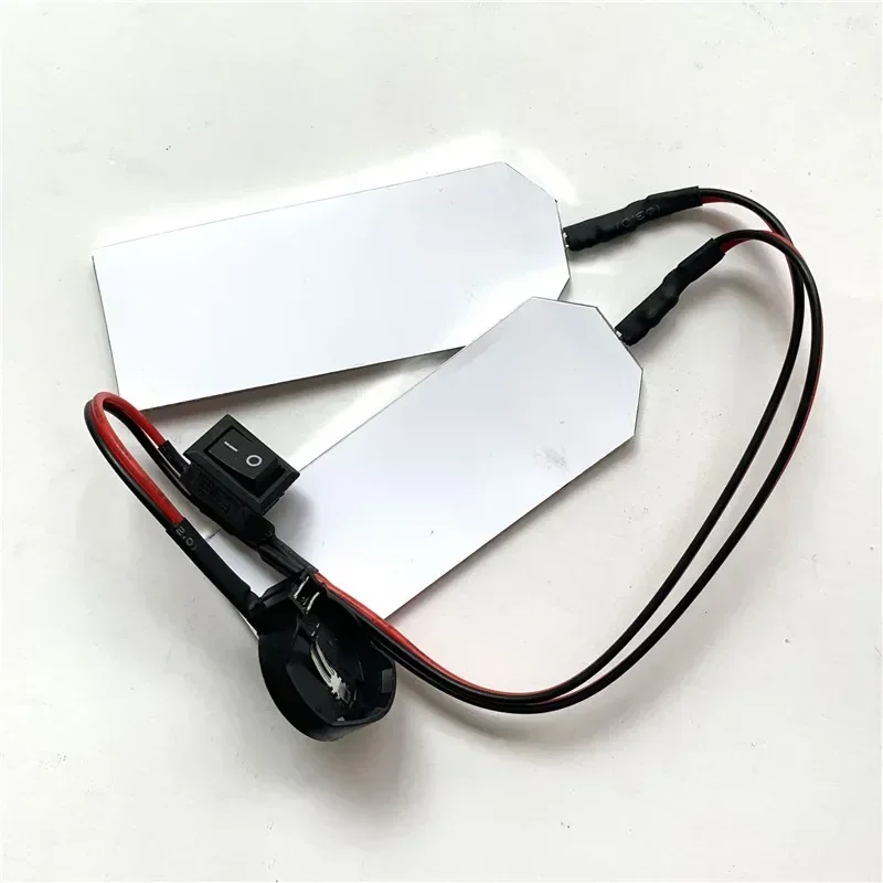 Flexible Bendable DIY LED Light Eyes Kits Cosplay Helmet Mask Eye Accessories Halloween Masks Props 27.5X69.5MM CR2032 Type