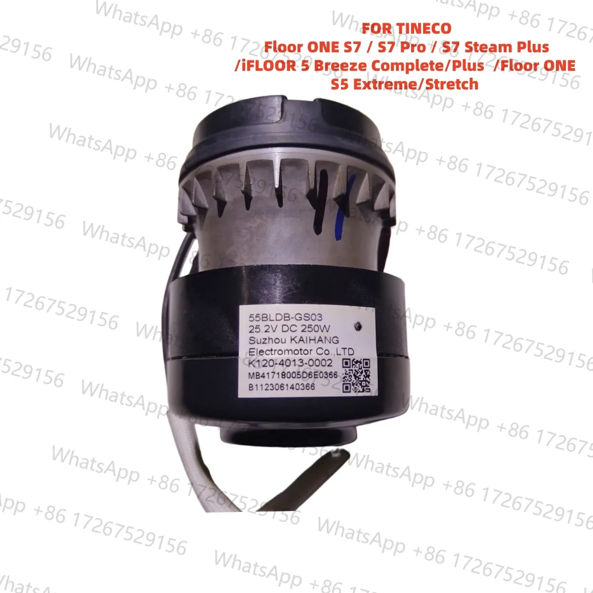 Original Floor Washer Motor 55BLDB-GS03 25.2V 250W for Tineco Floor ONE S7 / S7 Pro / S7 Steam Plus/iFLOOR 5 Breeze Complete