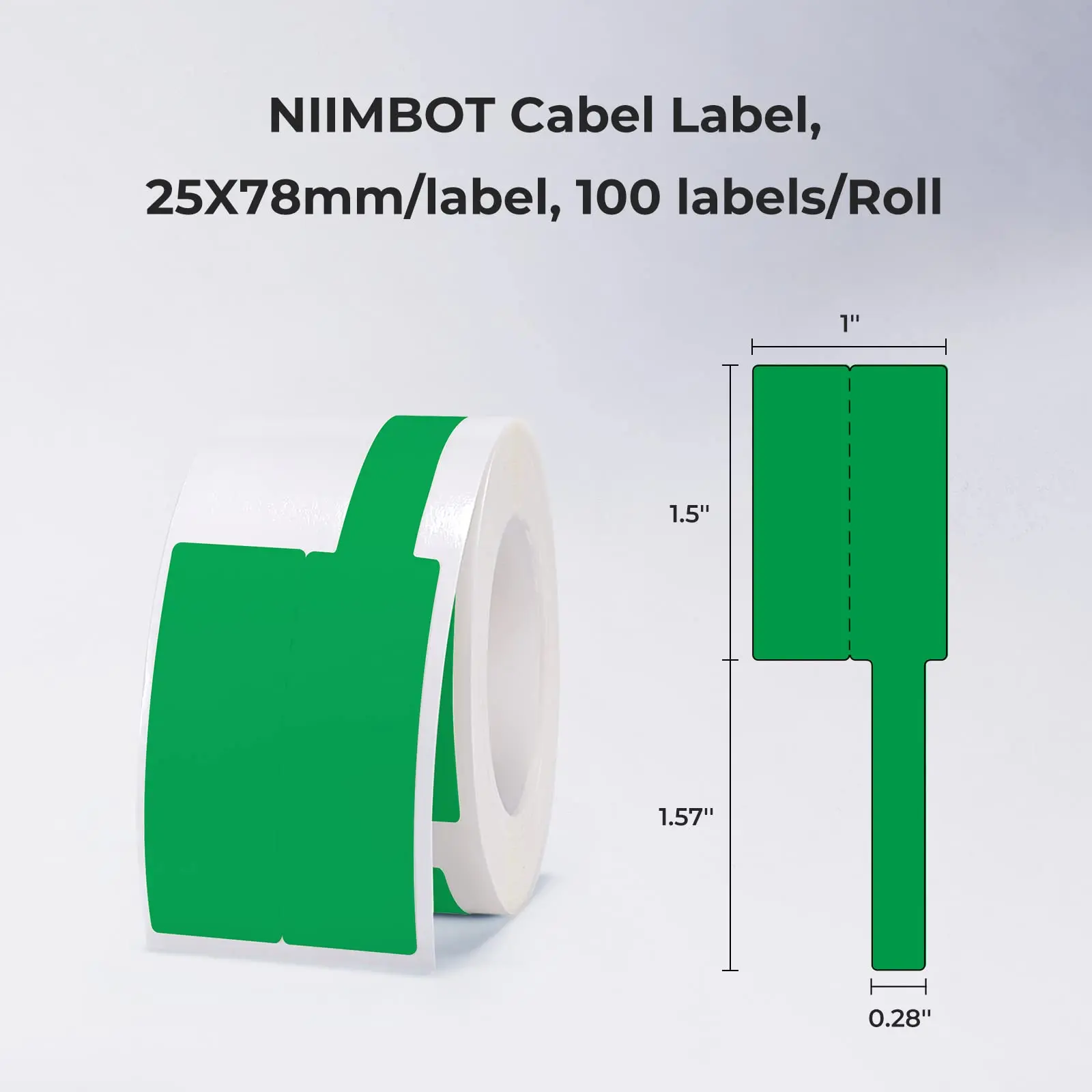 Niimbot Color Cable Label Waterproof Thermal Stickers Paper Roll Tag Printing Adhesive Paper For B1/B21/B2 Mini Printer view 3