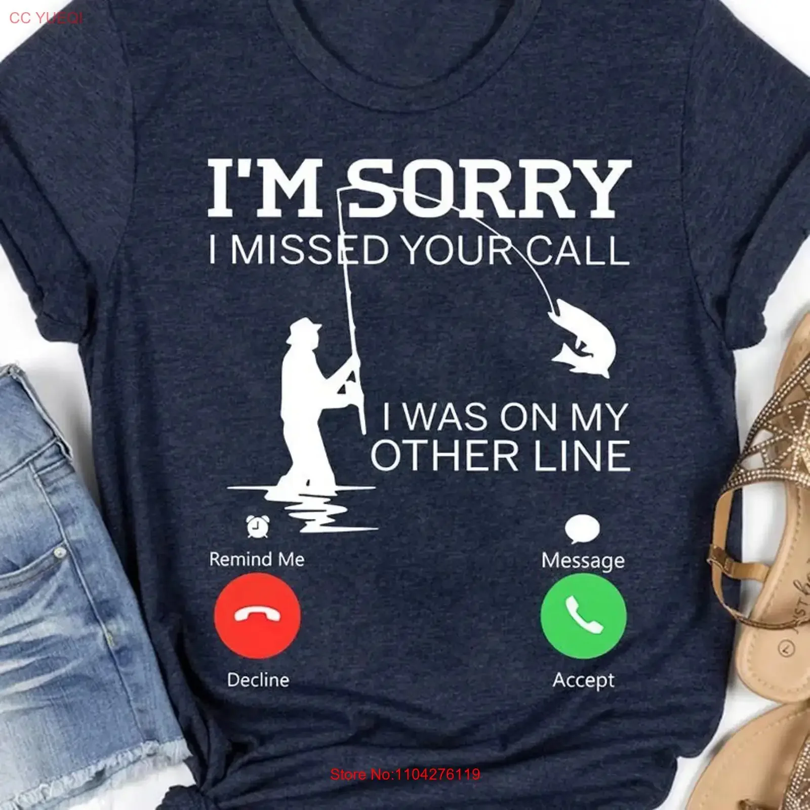 I'm Sorry I Missed Your Call T Shirt vintage Washed Versatile streetwear homme Breathable fashion Stretched