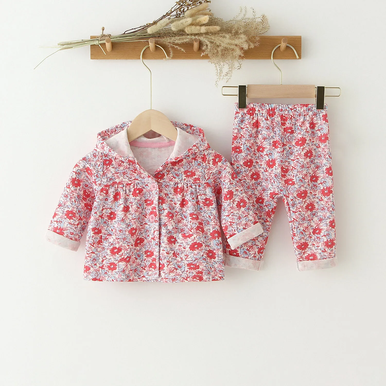 Baby Girl Clothing Set Spring Autumn Infant Girl\'s Two-piece Suit Toddler Baby GIrl Coats + Pants Newborn Girl  Outfits