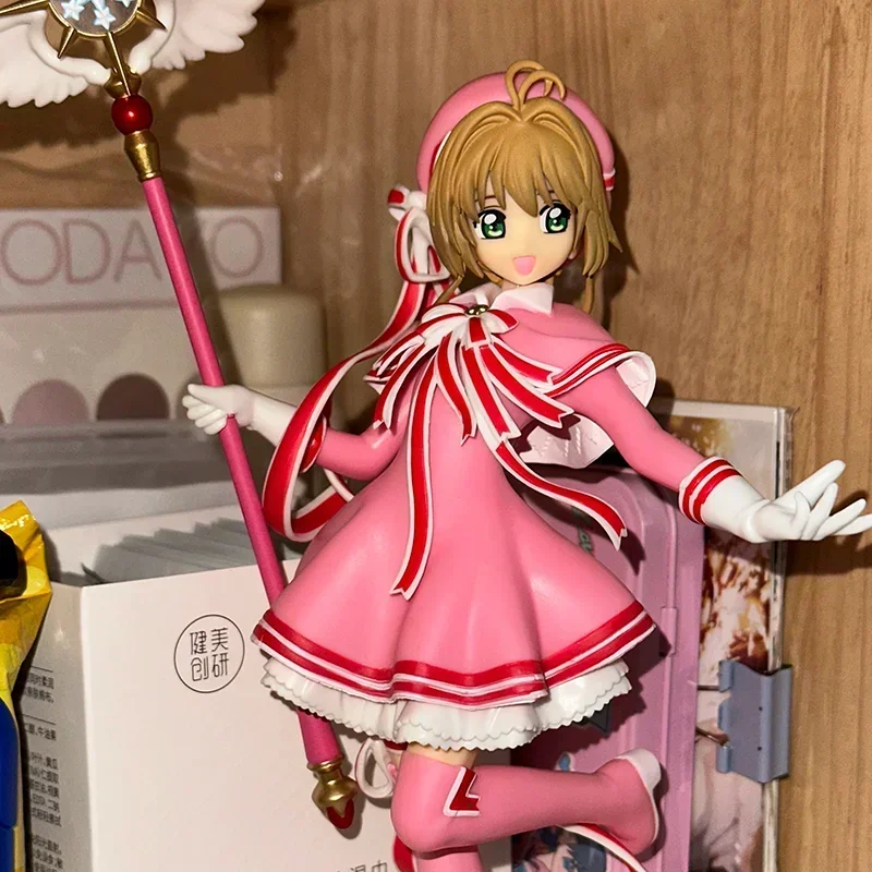 Original Sega  Action Figure Cardcaptor Sakura Kinomoto Sakura Kawaii 22cm Pvc Anime Figure Collection Model Room Decor Gift
