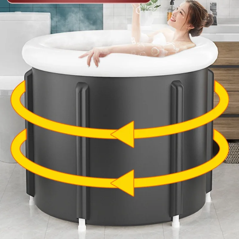 Ice Bath Bucket Bath Cold Water Soothing Training Portable Ice Bath for Athletes Adult Household Folding Spa Soak Bathtub