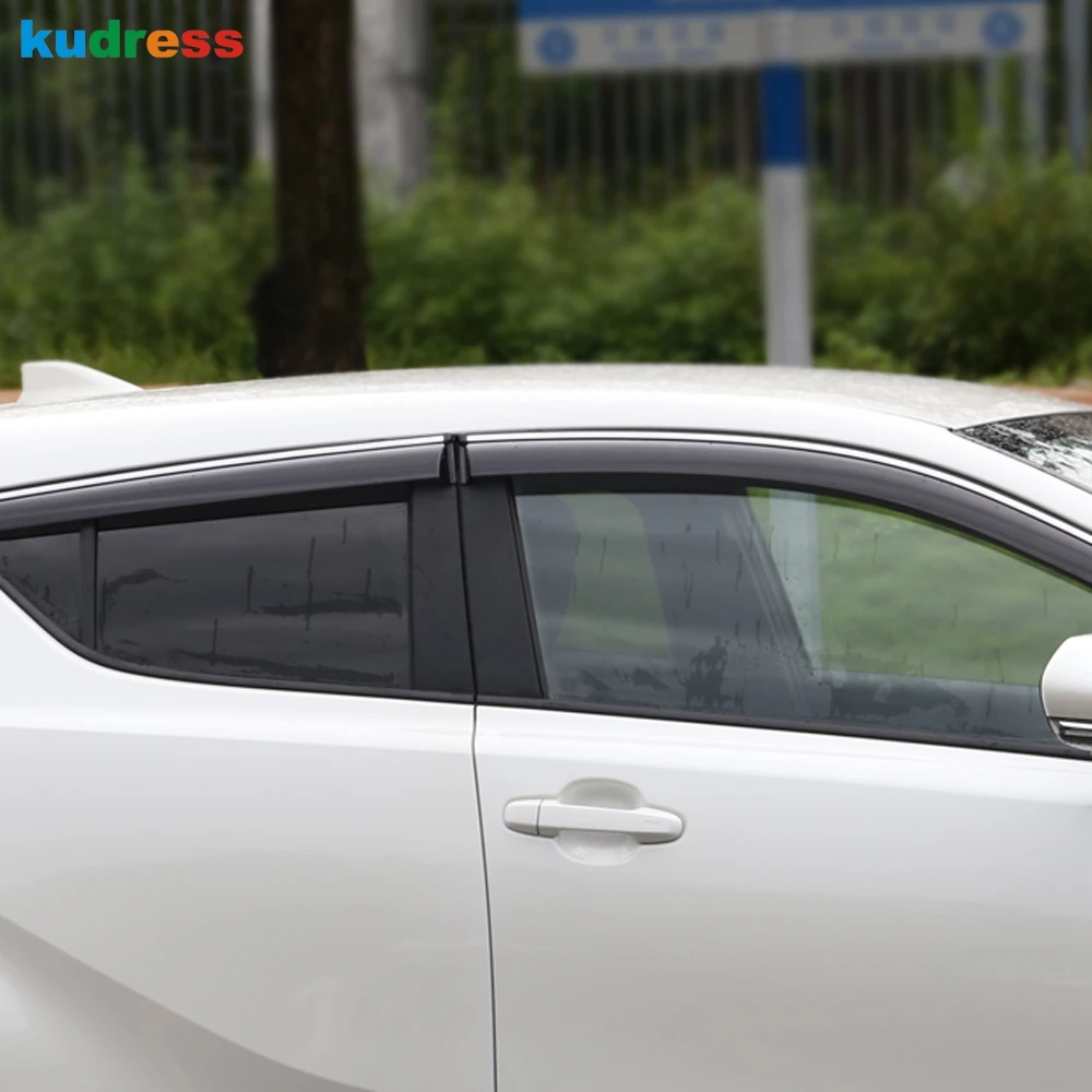 Window Deflector For Toyota CHR C-HR 2016 2017 2018 2019 Window Visor Weathershield Sun Rain Visor Deflectors Guards Accessories