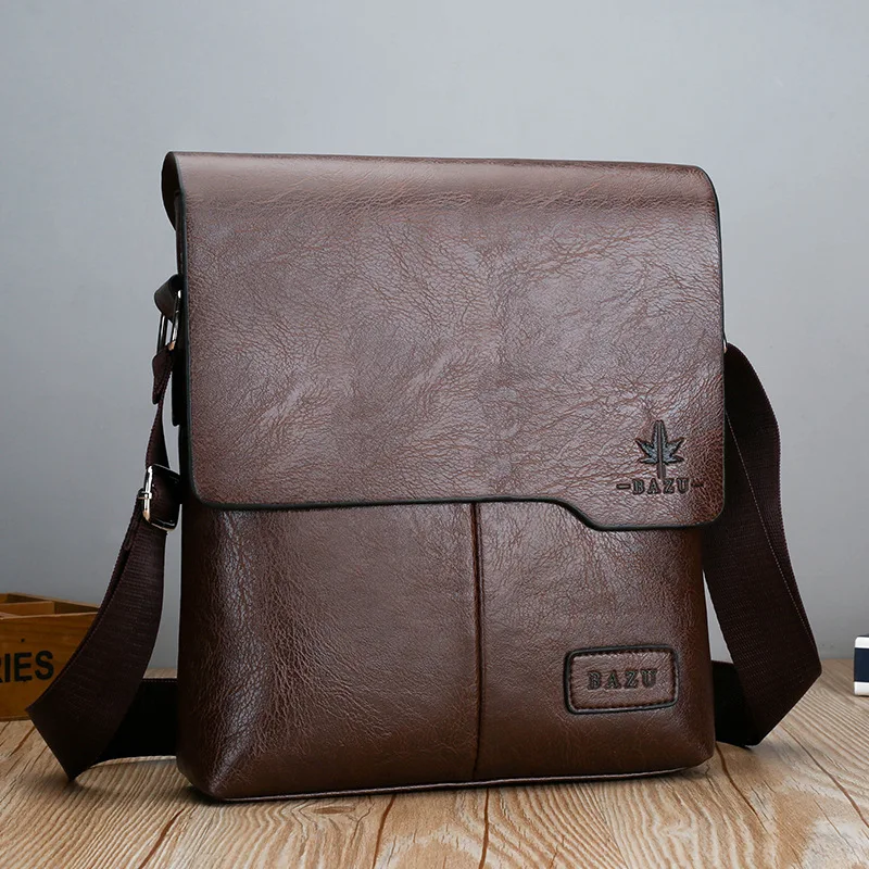 Luksusowa marka Vintage Messenger Torby Mężczyźni Skórzana torba na ramię Męska torba na ramię Brązowa czarna torba biznesowa Torba na ramię dla mężczyzn