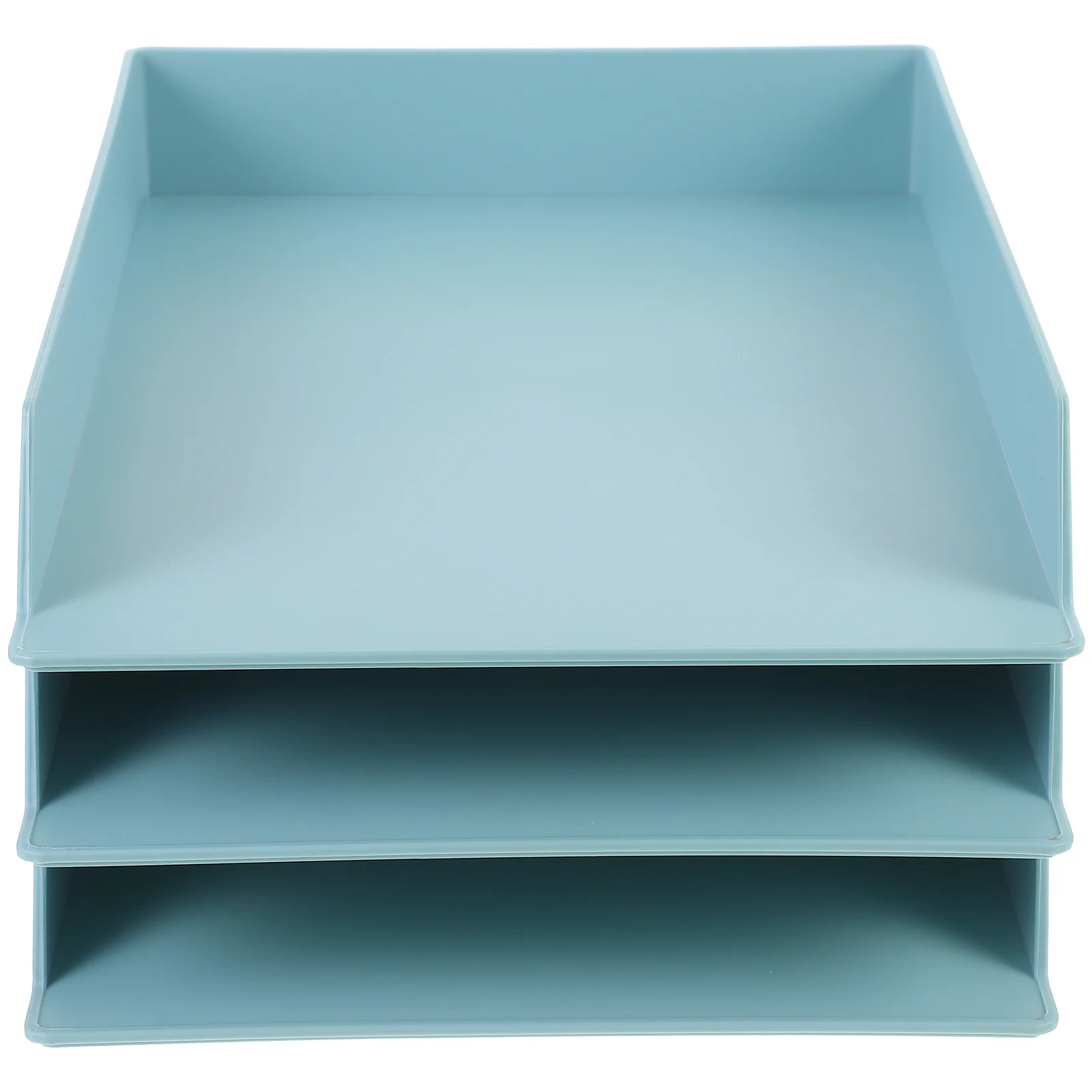 3 قطعة صندوق تخزين الملفات Abs منظم سطح المكتب خفيف الوزن لمكتب دراسة النوم وثيقة الرف القرطاسية الحاويات مكتب