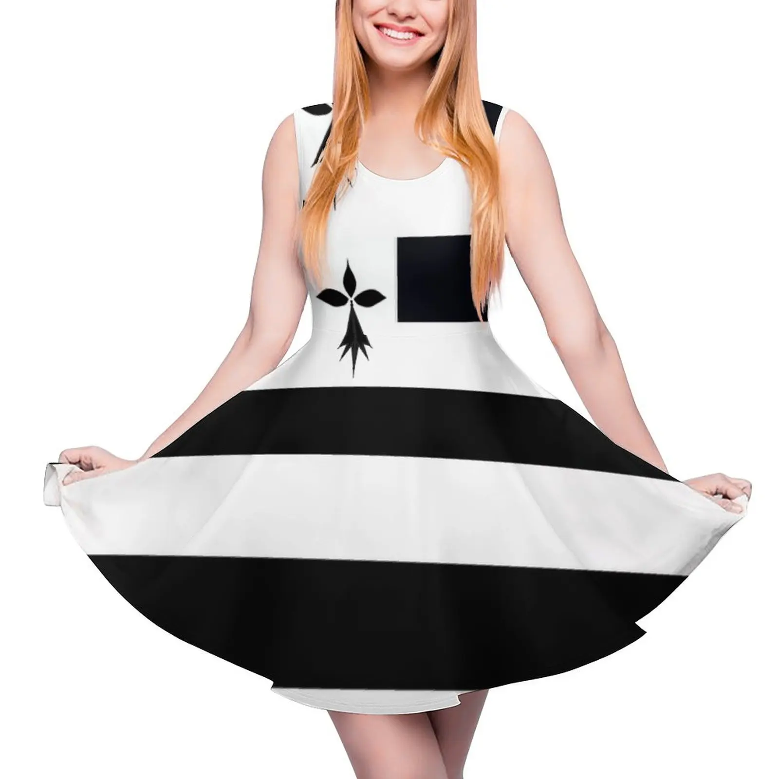 

FLAG of BRITTANY Sleeveless Dress prom clothes elegant chic wedding evening dresses