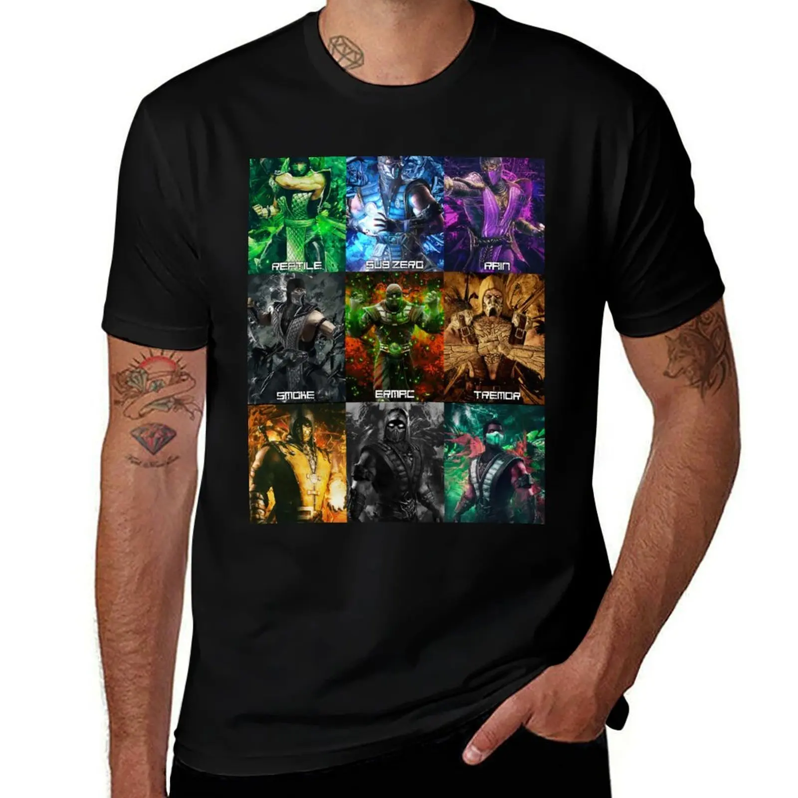 

MK 9 klassic ninjas T-Shirt anime t shirts oversize printed t shirts for man T-Shirt