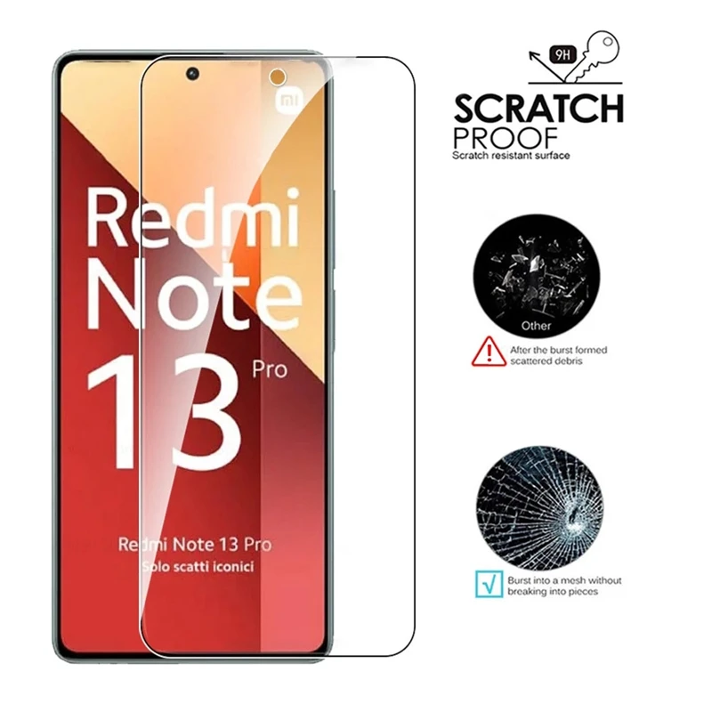 3 szt. Szkło hartowane do Xiaomi Redmi Note 13 Pro 5G Screen Protector Redmi Note12ProPlus Note 13 5G Note13Pro szkło ochronne