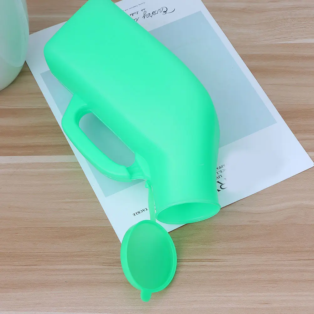 

2Pcs Thickened Plastic Men Urinal Portable Leak-Proof Urine Container for Car Travel Trekking Patient Care Household Male Urinal