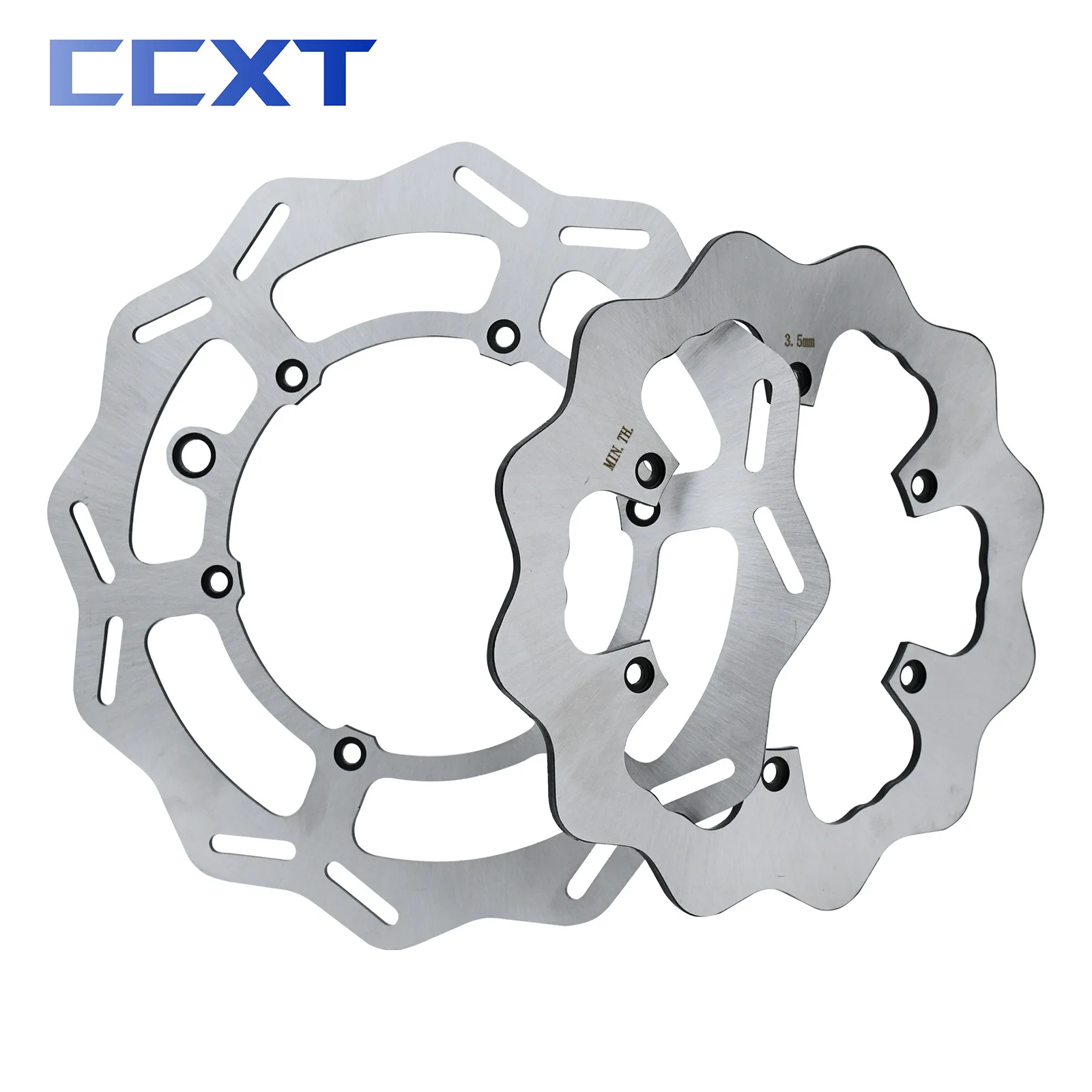 Motorcycle 260MM 220MM Front Rear Brake Disc Rotor Set For KTM SX SXF EXC EXCF XC XCF XCW 125-500 1994-2021 2022 2023 Universal