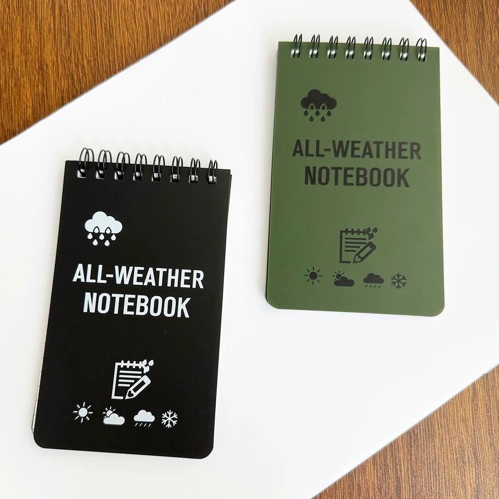 Waterproof Notebook Tactical All-Weather Spiral Memo Paper Notepad with Waterproof Grid for Outdoor Activities Recording 3