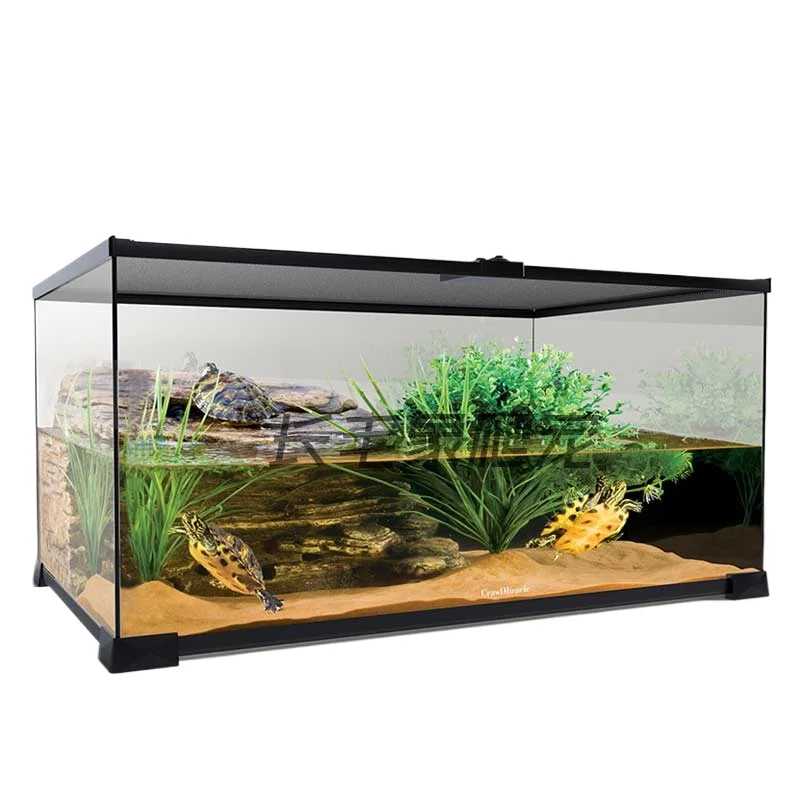 

High transparency reptile glass tank feeding box turtle amphibious amphibious amphibious horned frog snake python feeding tank