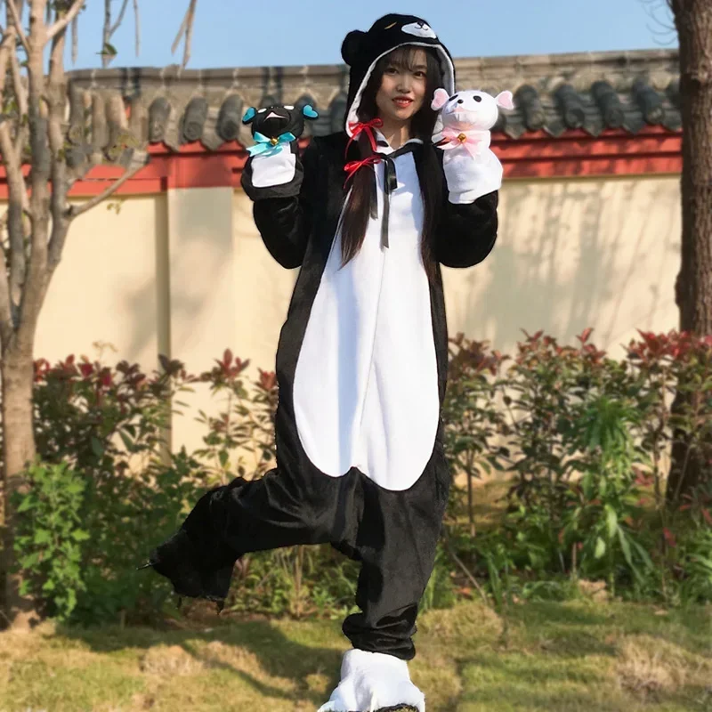 Anime Kuma Kuma Kuma Bear Cosplay Costume Yuuna Pajamas Women Jumpsuits Flannel Suit Home Sleepwear Party Clothing