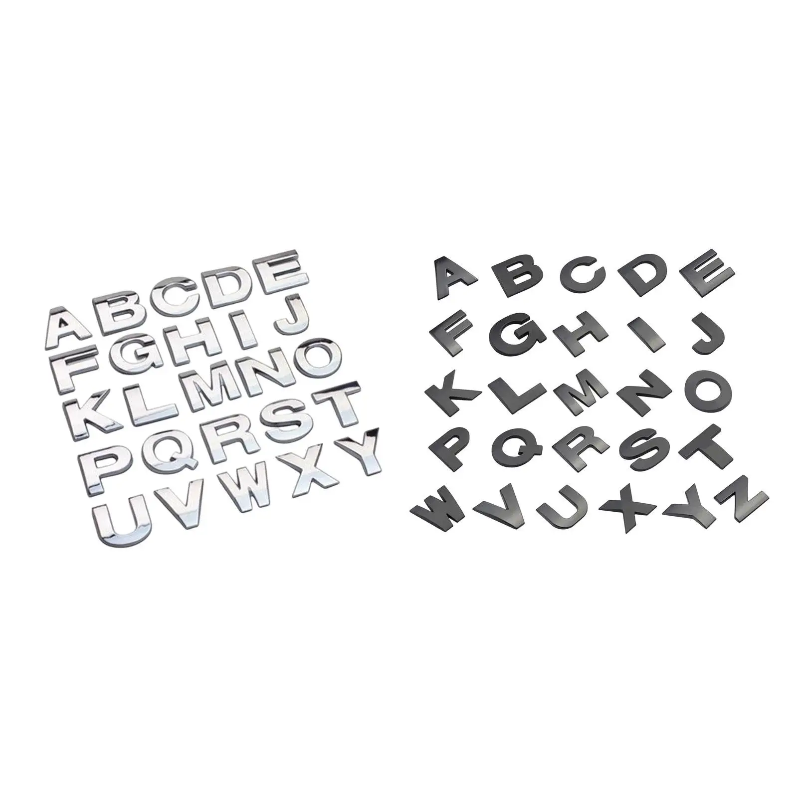 

Vehicle Body 3D Metal Letter Sticker Set Rustproof Waterproof Decal for Car SUV RV Hood Window Decoration