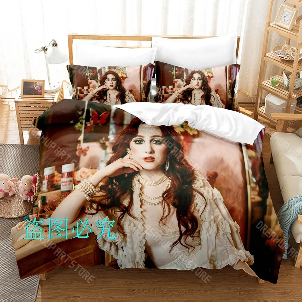 3D Printed Chappell Roan Bedding Set for Boys Girls Duvet Cover And Pillowcase Included Twin Queen King Full Single Double Sizes
