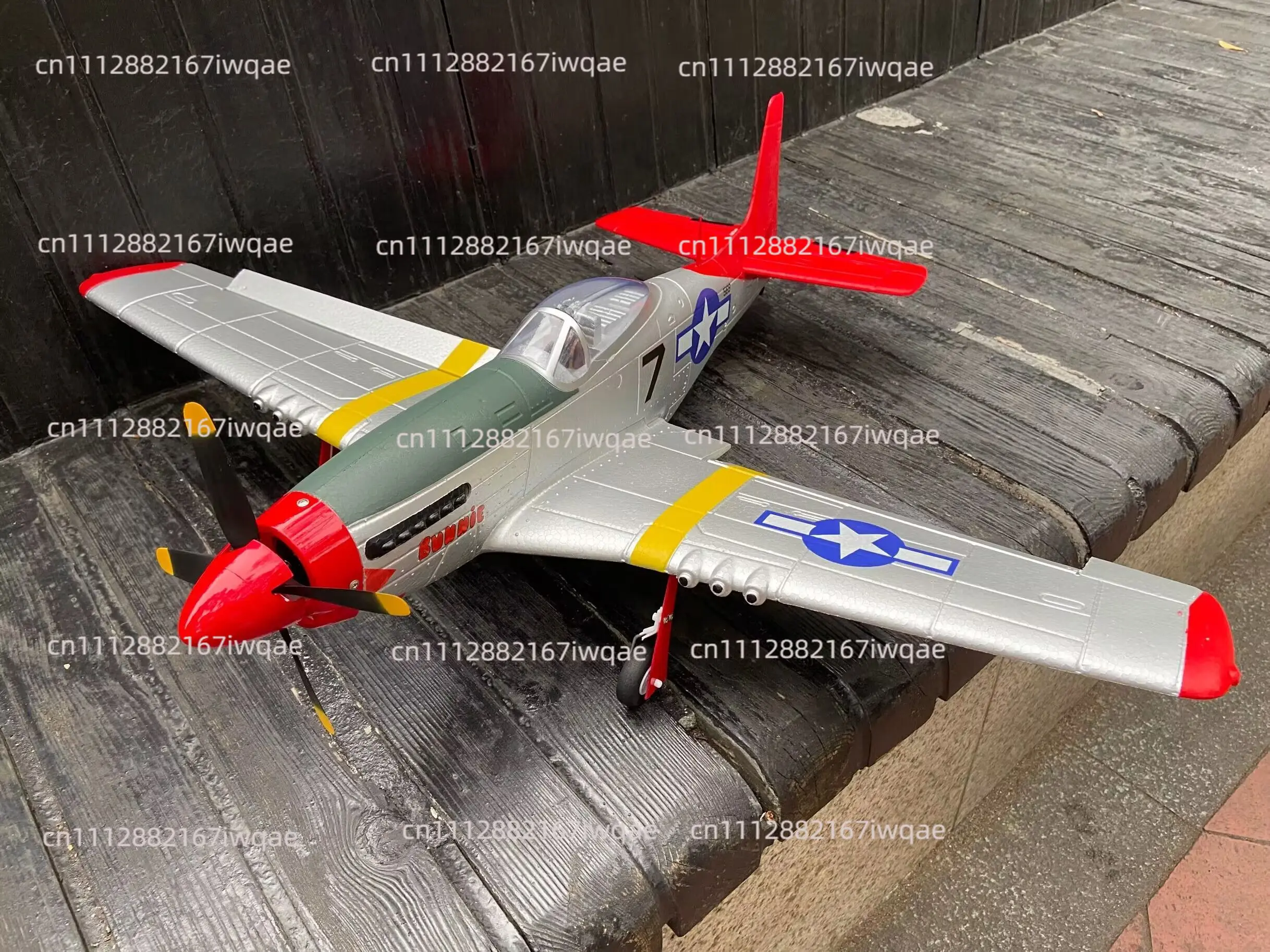 Suitable For Super large 75CM photorealistic fighter, vintage fighter, brushless motor,  2.4G remote control stunt (gift)