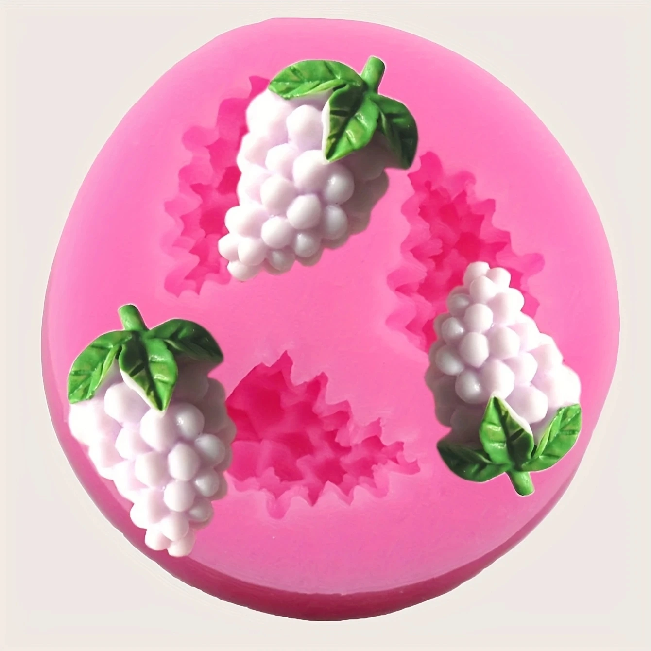 1 pz-stampo a forma di uva, stampo in Silicone 3D, stampo a forma di frutta, per strumento di decorazione di torte fai da te, strumenti di cottura,