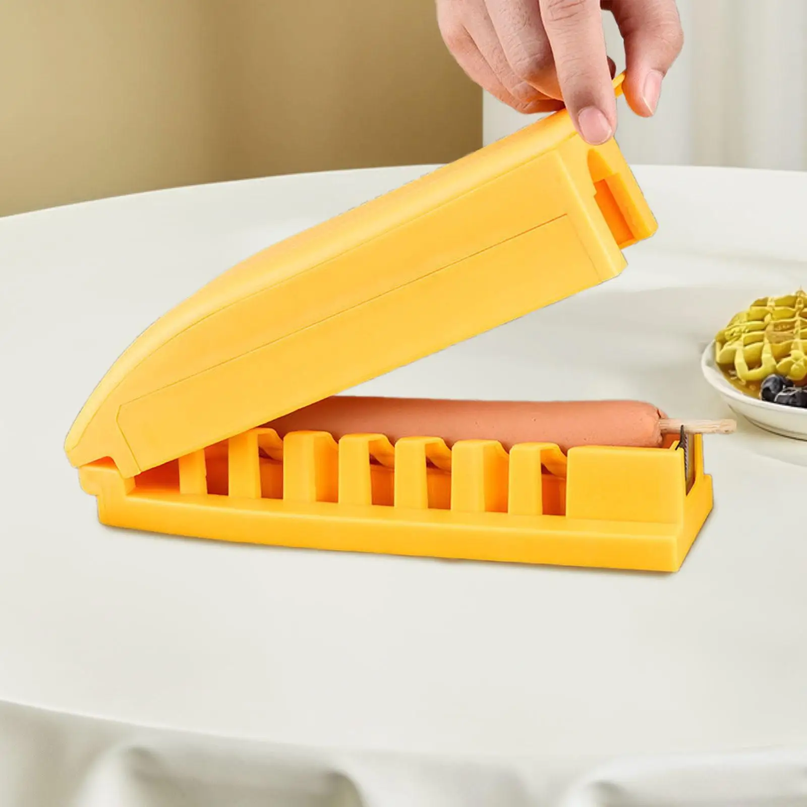 

Hot Dog Slicing Tool Ham Slicer DIY Kitchen Utensils Hot Dog Slicer for Outdoor