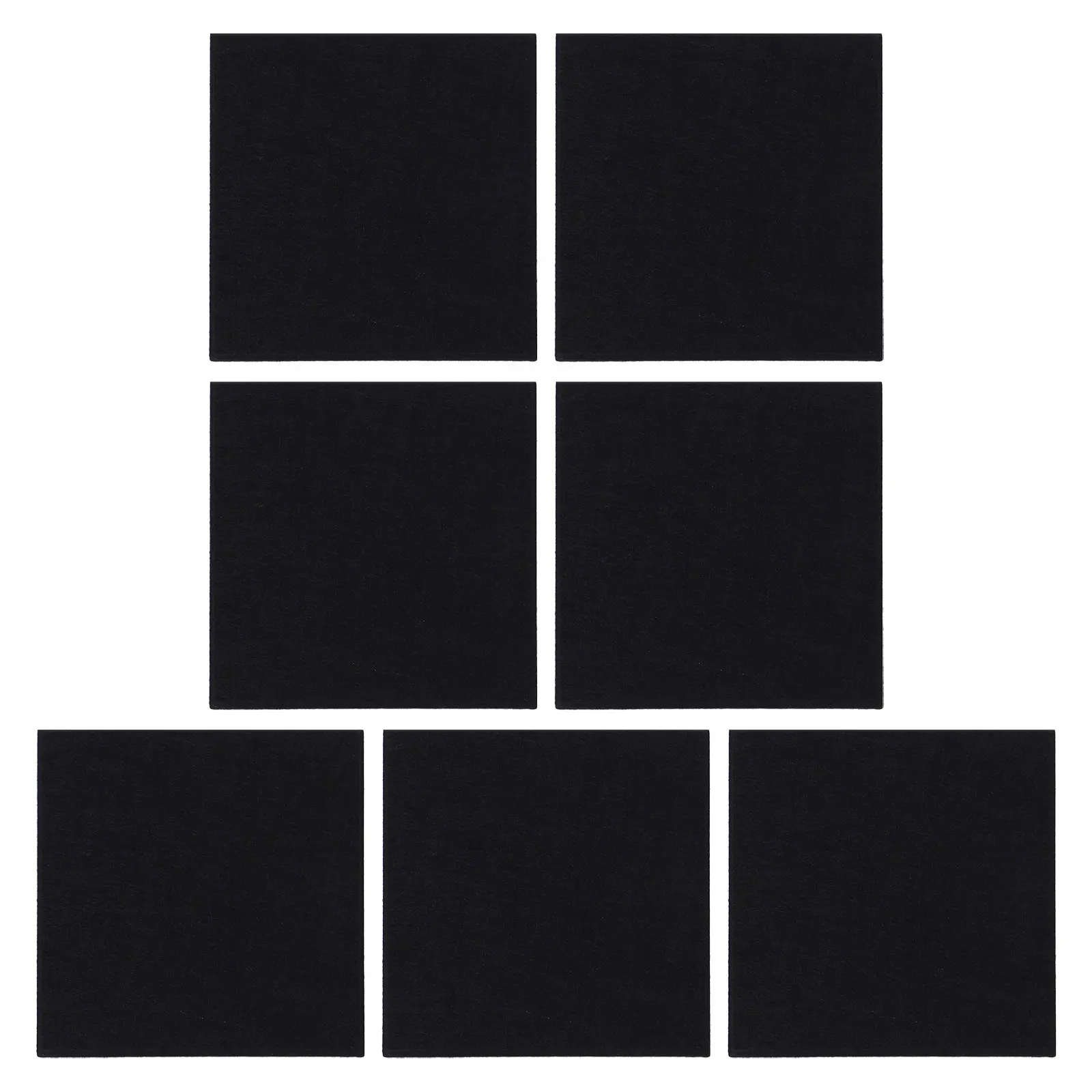 

6Pcs Self Adhesive Acoustic Sound Absorbing Panels Polyester Fiber Cork Wall Noise Blocker for Office Studio Recording Room