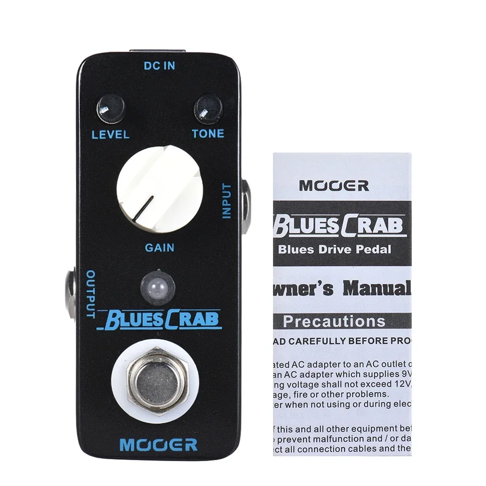 Mooer MBD1 Blues Crab Classic Blues Overdrive Sound True Bypass Metal Shell Guitar Effect Pedal