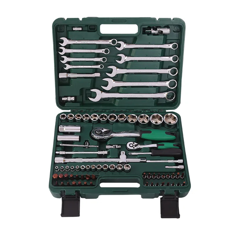 

Suitable for supplying sleeve wrench combination tool set 82 pieces sleeve combination machine repair auto repair sleeve wrench