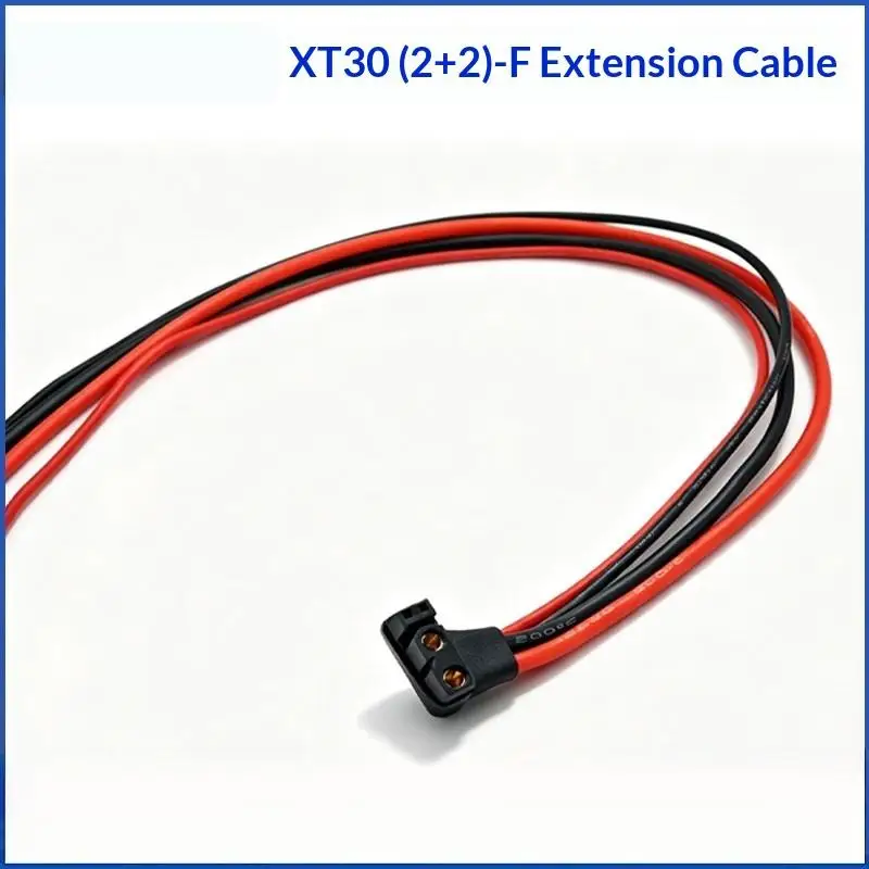 1PCS Micro Servo Motor Cable, XT30(2+2)-F Extension Cord, Straight,Right Angle For RC Car Drone Battery Charging