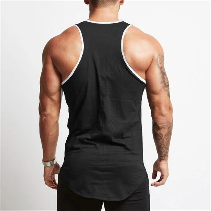 Gym Bodybuilding Workout Tank Tops Summer Fashion Sleeveless Shirt Cotton Fitness Sport Breathbale Slim Fit Muscle Men\'s Vests