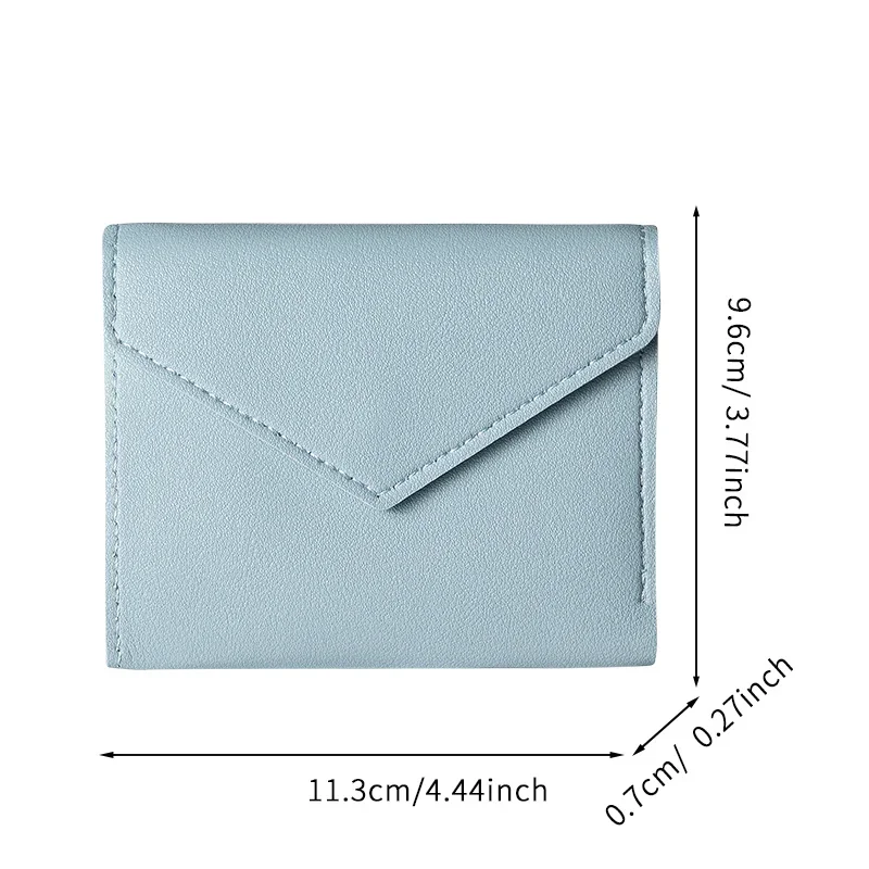أزياء السيدات محفظة قصيرة بسيطة متعددة بطاقة متعددة الوظائف عملة المحفظة المرأة بطاقة المحفظة #6