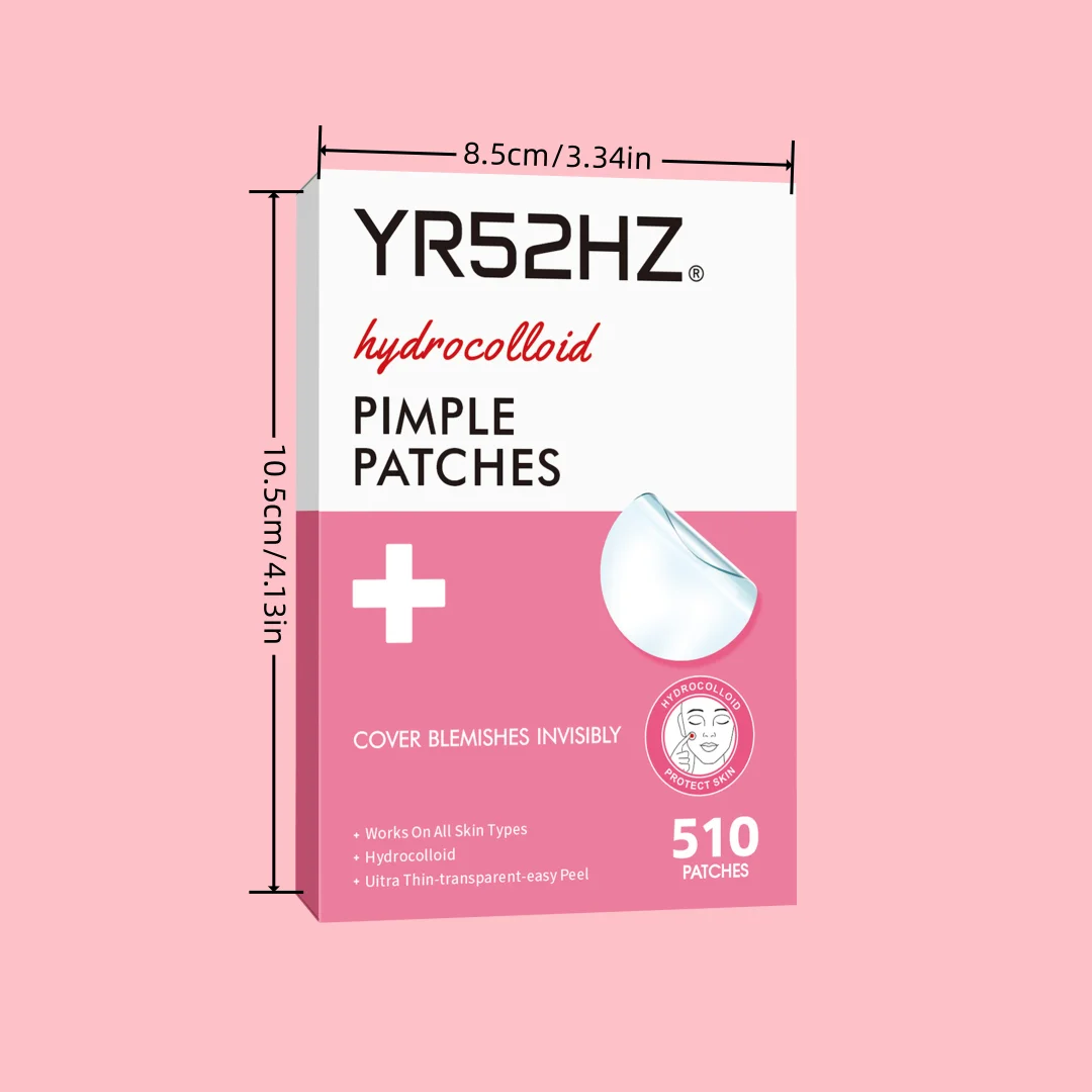 510 عدد رقعة حب الشباب، يغطي البثور وحب الشباب، رقعة بثرة حب الشباب لتغطية الزيت والعيوب، ملصقات بقعة للوجه والجلد