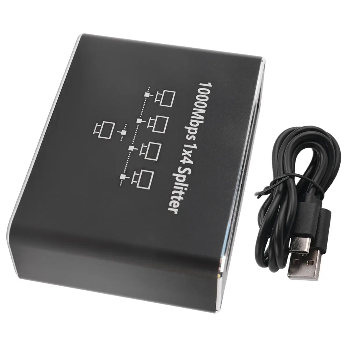 

Разветвитель Ethernet сетевого порта 1-до-4 RJ45, подходит для ноутбуков ПК, основной в электронных продуктах