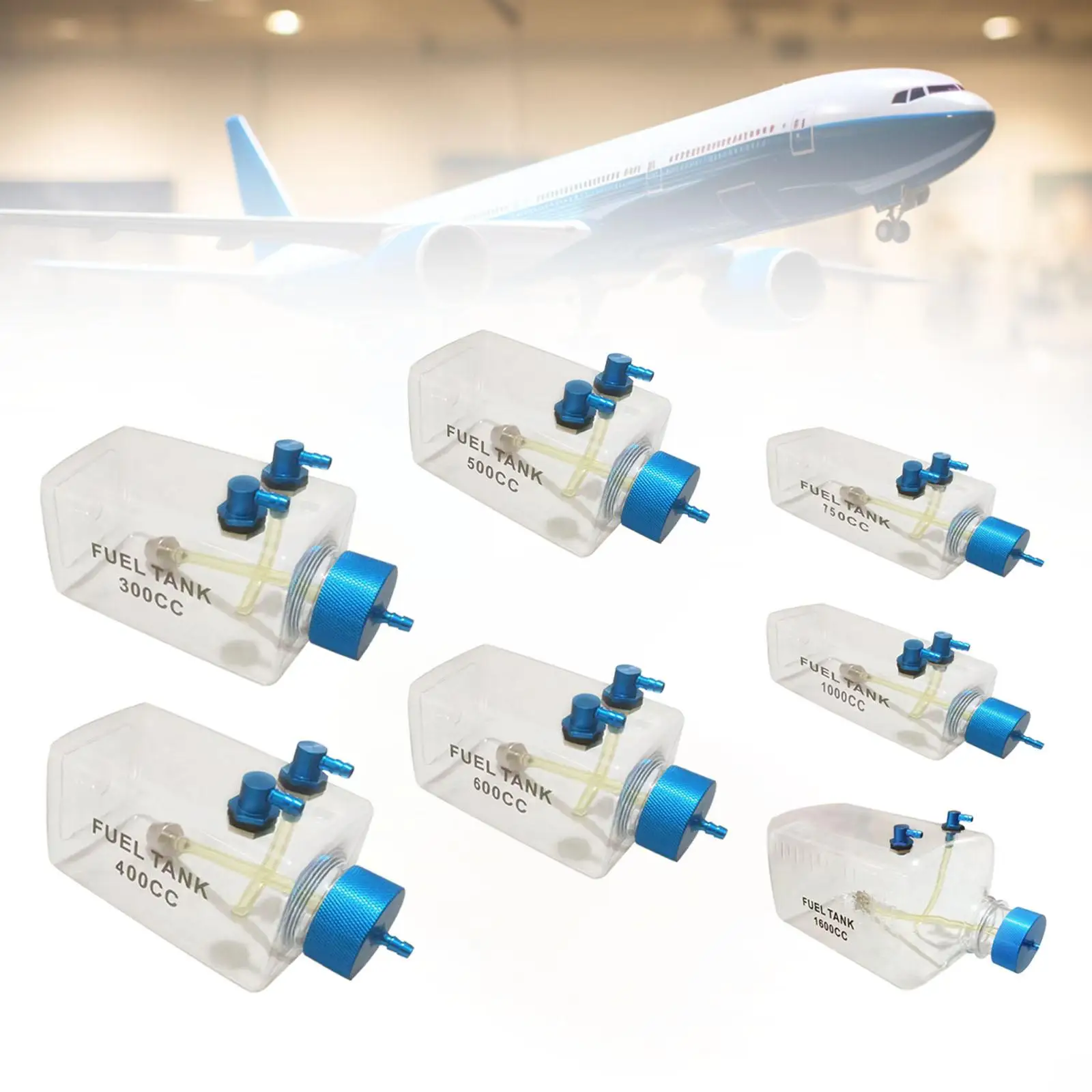 خزان وقود طائرة RC، زجاجة زيت، زجاجة وقود، ملحق نموذج التحكم عن بعد لطائرة الغاز