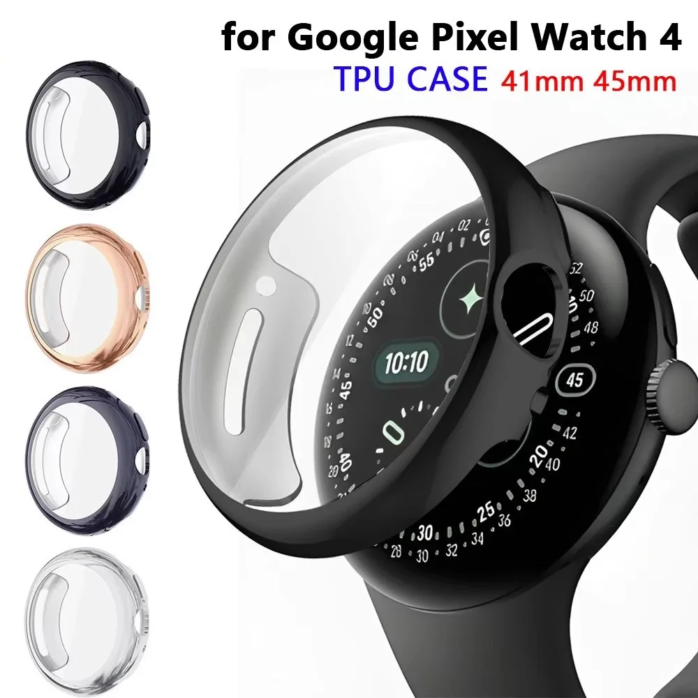 TPU Screen Protector Case For Google Pixel Watch 4 41mm 45mm Protective Cover Anti-Scratch For Google Pixel Watch 4 Accessories