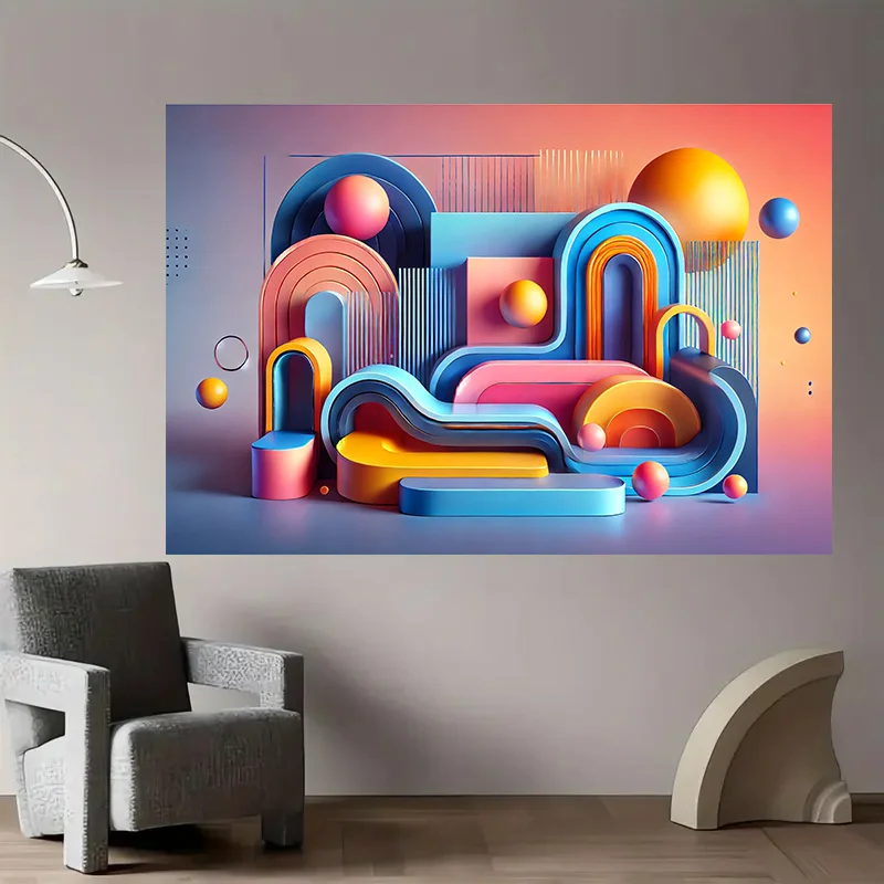 banner-de-cenario-2d-design-de-arte-tridimensional-abstrato-colorido-tapecaria-para-sala-de-estar-quarto-escritorio-e-decoracao
