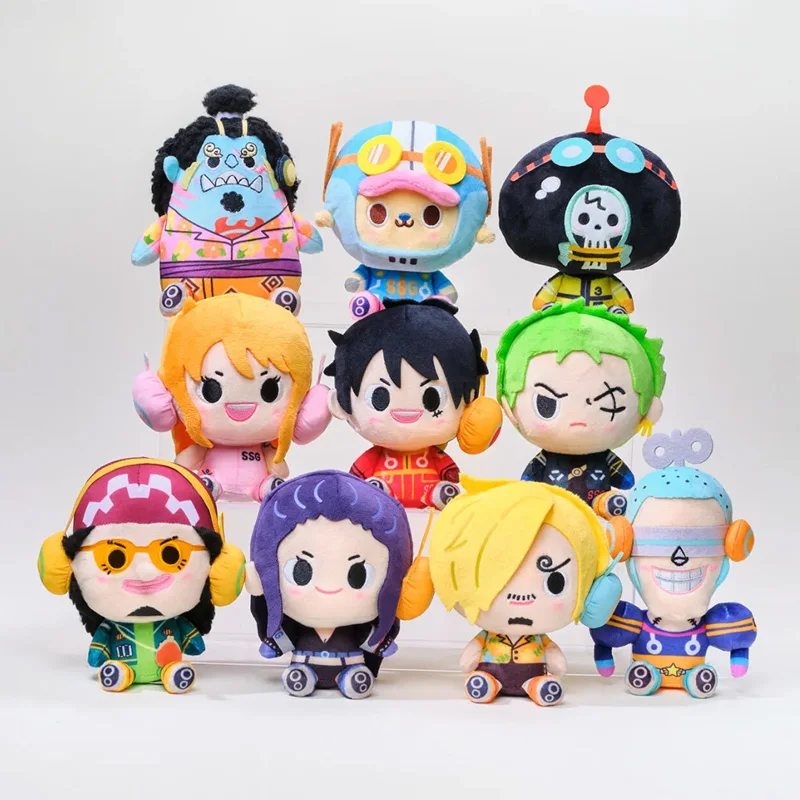 

Лицензионные плюшевые игрушки One Piece: Слепая коробка-сюрприз с персонажами Санджи, Чоппером, Нико Робином с острова Эггхед. Коллекционные аниме-фигурки для фанатов.