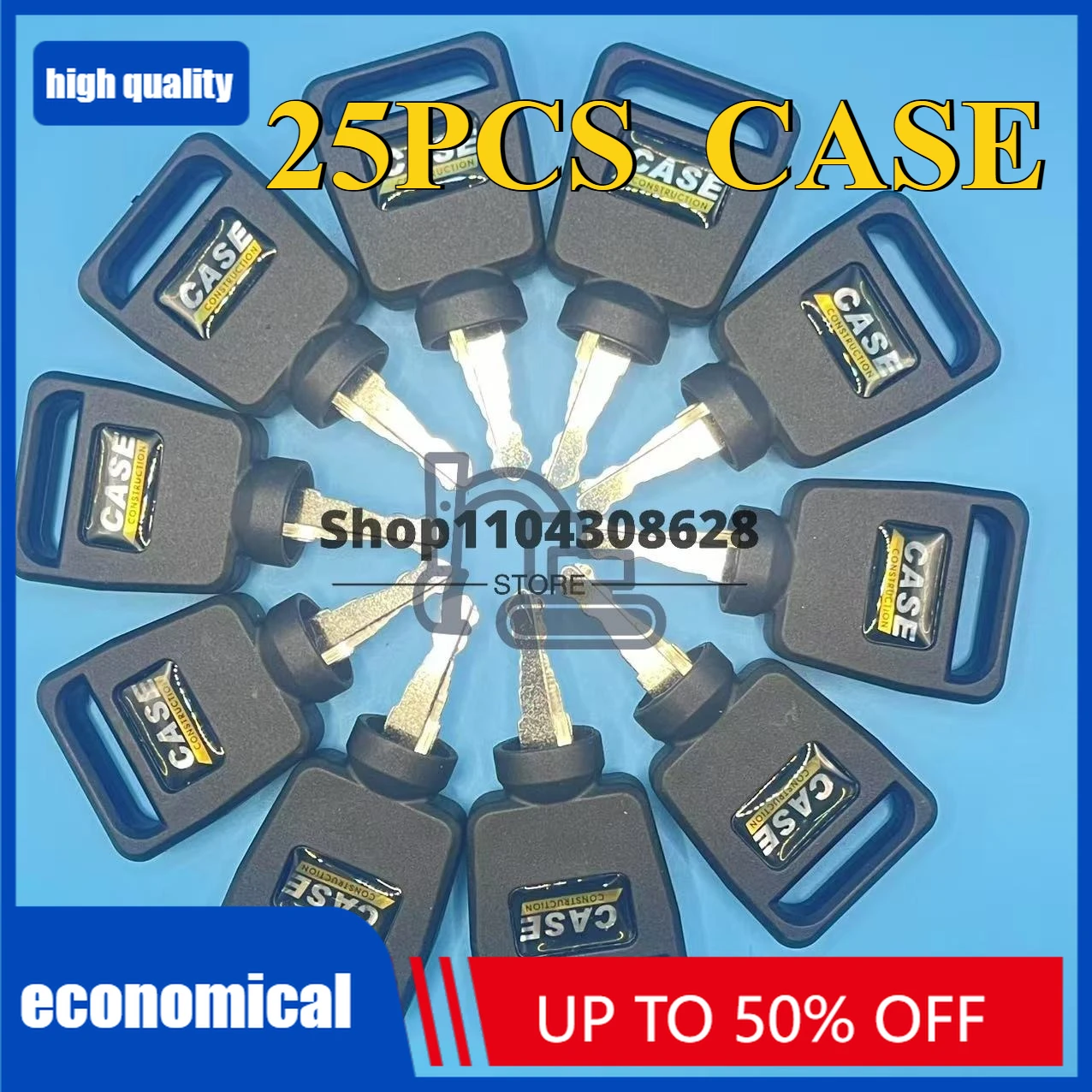 25PCS KEYS Ignition  Key For Case New Holland Excavator Tractors