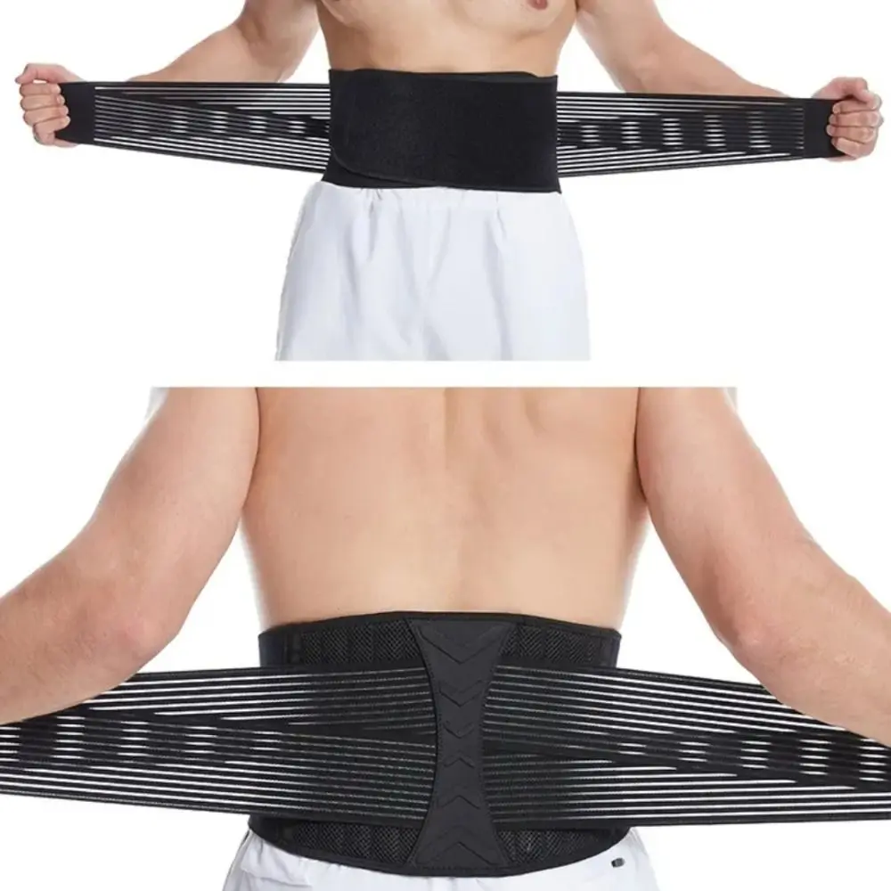 

8-springs Waist Trainer Belt Pressurization Breathable Spine Support Belt Adjustable Slim Design Lumbar Corset Gym Training