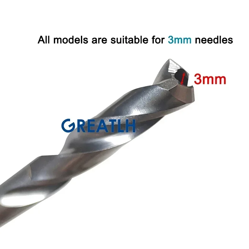 GREATLH Roestvrij Tibiaal Holle Boor Ortho Tibiaal Holle Bot Boor voor 3mm Naald Ortho Huisdier Chirurgie Tool