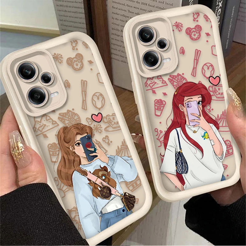 Beautiful Disney Princess Phone Case for Xiaomi Redmi Note 13 12 11 Pro Plus 4G 5G 12S 11S 10S 10 9 9S 8 12C 13C A3 Back Cover