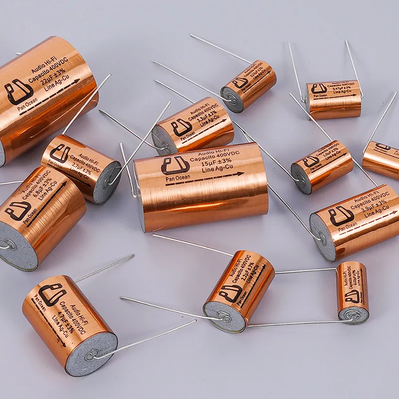 wholesale 2PCS PANOCEAN Tianji 0.1uf-33uf 400V 3% MKP Audio AG-CU polarity hifi capacitor free shipping