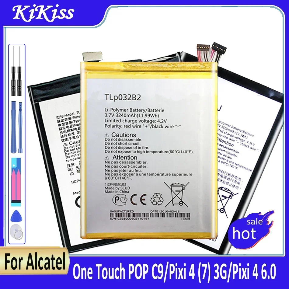 Аккумулятор TLP025GC TLP025DC TLP025A2 для Alcatel One Touch POP C9 Pixi 4 (7) 3G 9003X 9003A 6,0 OT 8050D/9001D Pop 3 (5,5) 5054A