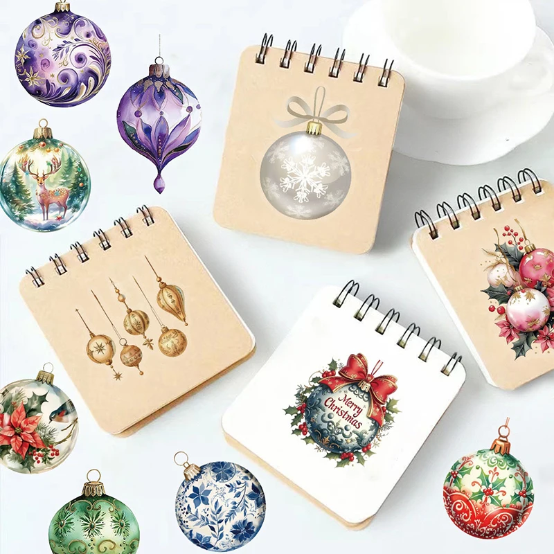 50 個クリエイティブクリスマスベル透明ステッカー子供文具スケートボード電話荷物装飾デカール報酬おもちゃ