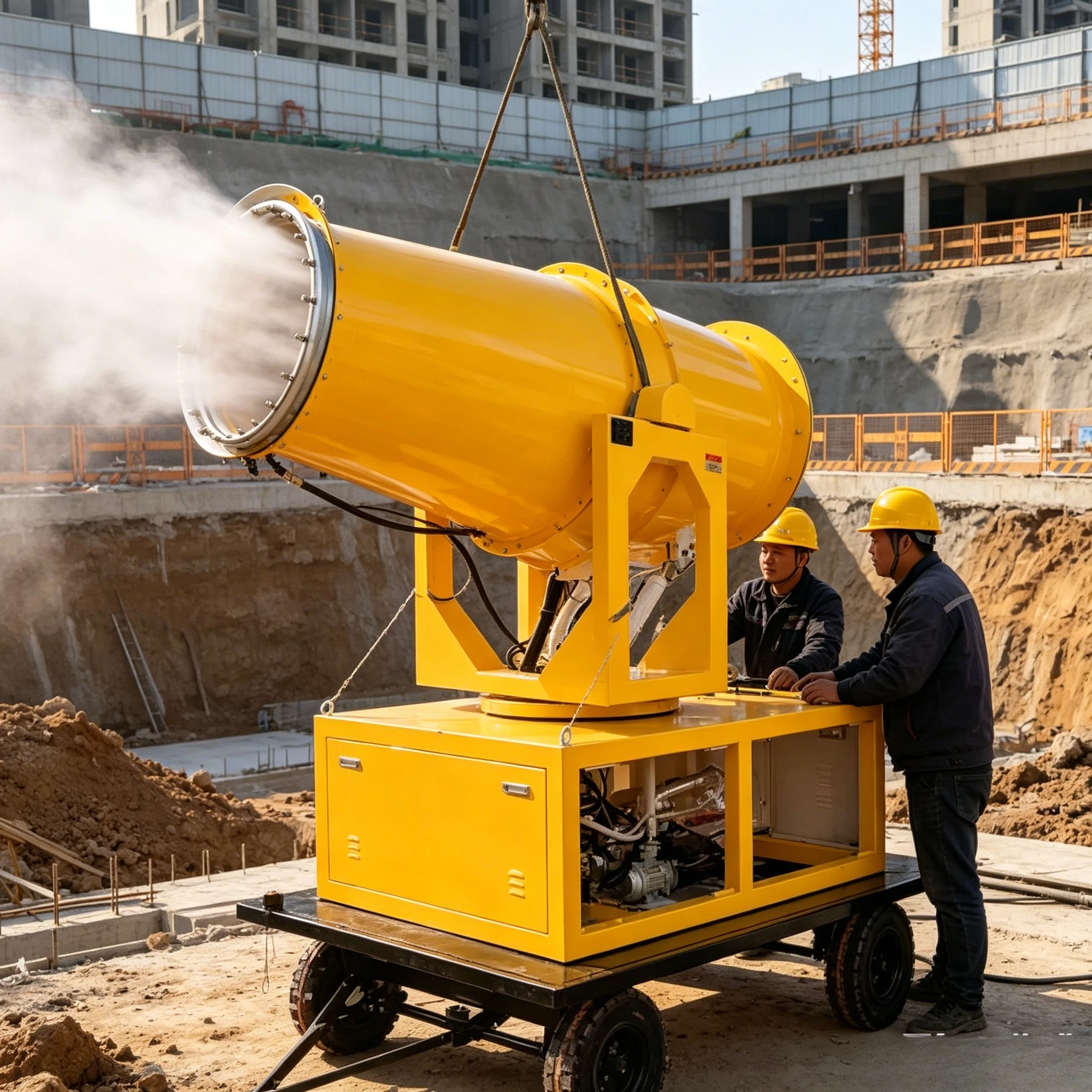 

YG Dust Suppression Fog Cannon 150m Explosion Proof Truck Mounted Fog Gun Machine Water Spray Fog Gun Mist Cannon Machine Custom