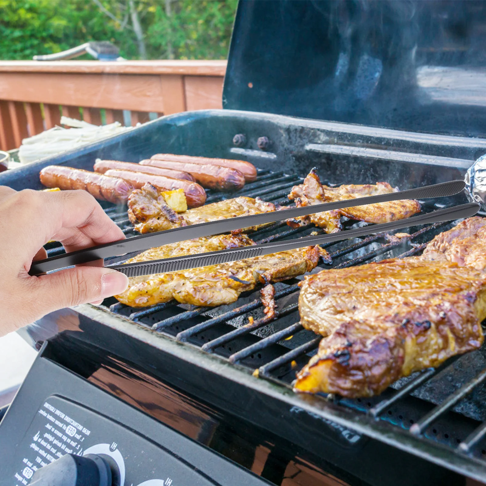 

2Pcs Cooking Tongs Stainless Steel Set Kitchen Tweezers for Plating Appetizers Salad Serving Grill Tongs Catering Supplies